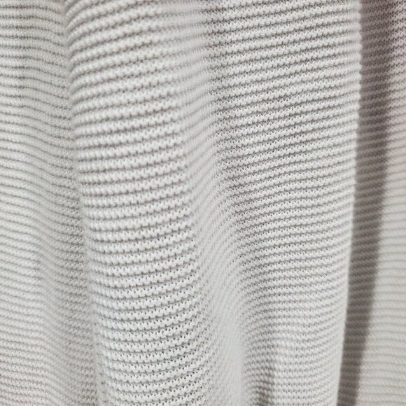 W By Worth Women's Ribbed Open Front Long Sleeve Cardigan Sweater White Pocket S - Picture 9 of 12